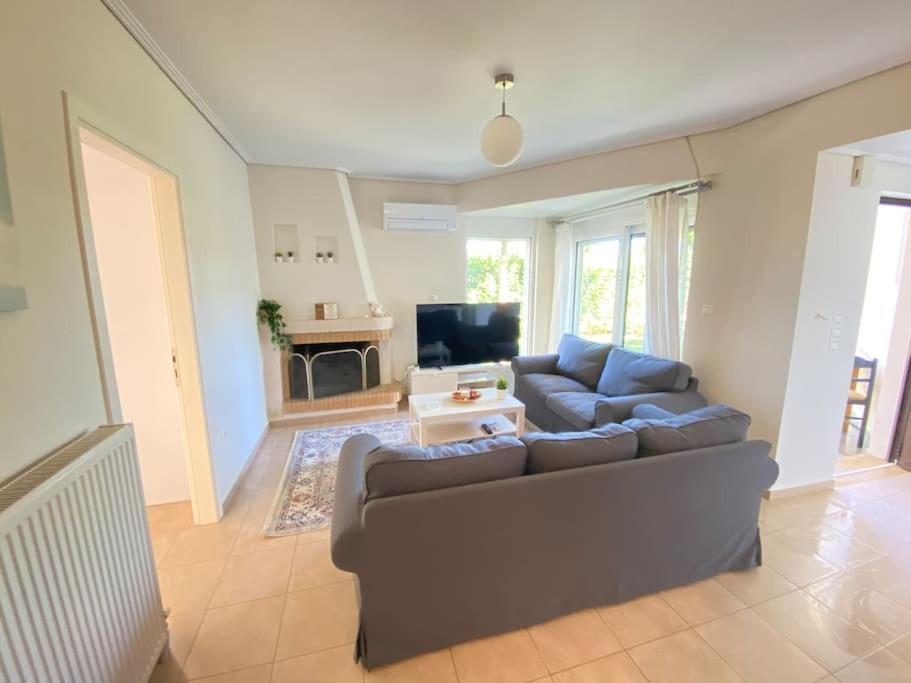 Cozy 2 Room Apartment With Garden Near Athens Air-Port Луца Экстерьер фото