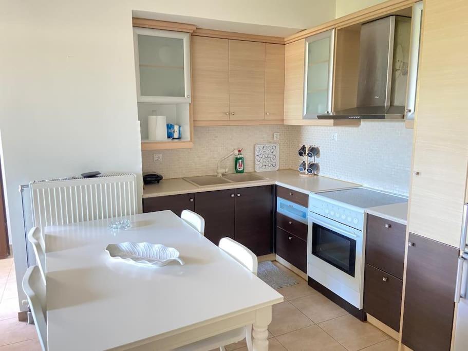 Cozy 2 Room Apartment With Garden Near Athens Air-Port Луца Экстерьер фото